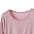 thumbnail image 4 of ylioge Womens Modal-Pajama Sets Plus Size M-5X 2 Piece Loungewear Outfits Ladies Casual Solid Color Long Sleeve Tops and Pants Homewear Yoga Pajamas, 4 of 5