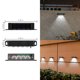 thumbnail image 3 of Luz de pared solar para exteriores, lámpara de camino de jardín de 4 LED, iluminación de seguridad automática inalámbrica desde el anochecer hasta el amanecer, plástico ABS resistente a la, 3 of 3