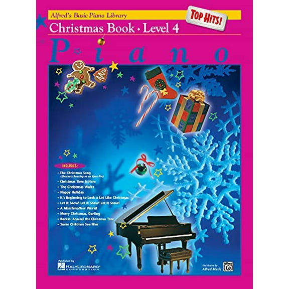 Pre-Owned Alfred's Basic Piano Library Top Hits! Christmas, Bk 4 Paperback
