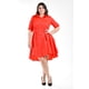 thumbnail image 5 of Vestido asimetrico Roman Fashion /Tallas Extras, 9514 (Rojo) rojo 36, 5 of 7