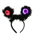 thumbnail image 2 of Gallickan Halloween Headband, Shining Eyeballs Black Light Up Hair Accessory, Party Wear, Festive Enhancer, Black, 2 of 8