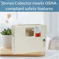 thumbnail image 3 of McKesson Prevent Sharps Collector Wall Cabinet, 12.25 in x 4.75 in x 10 in, 2 Ct, 3 of 11