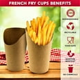 thumbnail image 3 of Dalrosia French Fry Cups Disposable Paper Cup Charcuterie Cups Disposable French Fry Holder Pack Of 50 Appetizer Cups, 3 of 7
