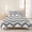 Black, White, Gray, variant on 3 Pieces King Quilt Set,Earth Tones Halftone Zigzag Soft Bedding Sets with 1 Quilt & 2 Pillow Shams,Retro Sand Background Summer Bedspread Lightweight Coverlet Comforter for All Season