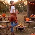 thumbnail image 5 of Textilo Womens Button Down Plaid Shirts Long Sleeve Lapel Collar Shirt with Pockets Blouse Lightweight 2026 Fashion Fall Business Casual Outfits,Orange L, 5 of 7