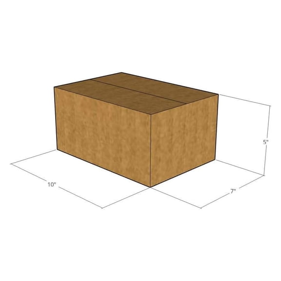 10" x 7" x 5" Corrugated Boxes 32 ECT (Pack of 25-10x7x5) | Quality moving boxes. Great for shipping boxes for Business, office or home.