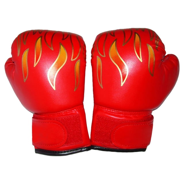 Flame Kids Boxing Gloves for Training Punching Bag Practice with Protective Foam Inner Liner
