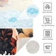 thumbnail image 3 of Yayeee Bath Rug for Bathroom Floor Non Slip Contour Fluffy Soft Absorbent Mat, 20"x24", Red Flowers Pattern, 3 of 7