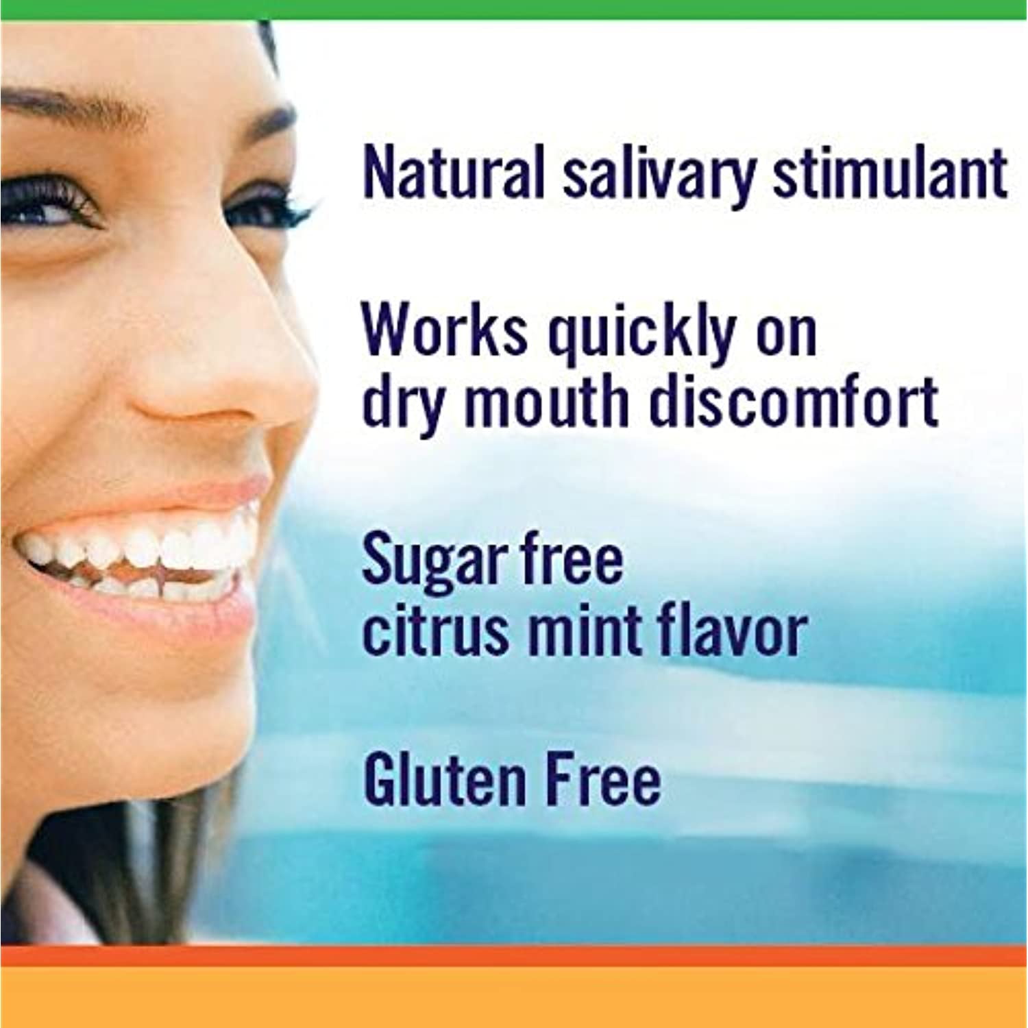 TheraBreath Dry Mouth Lozenges with Zinc, Mandarin Mint, 100 Count, 2 Pack