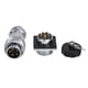 thumbnail image 1 of Conector de panel macho hembra de metal BuyWeek con clavija 5 clavijas WS20, 1 of 8