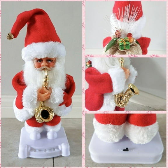 LEFTHIGH Home Christmas Santa Claus Doll Singing Dancing Toy Year Gift Christmas Birthday Decorations