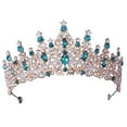 thumbnail image 3 of Coronas de boda Macarena Nupcial Cristal Tiara, 3 of 8
