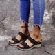 thumbnail image 5 of Zapatillas de cuña para mujer de fondo plano con tacón alto y flores informales retro de verano Wmkox8yii hj789, 5 of 9