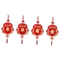 thumbnail image 1 of yuksok 4 Pieces Chinese New Year Hanging Decorations Props Charm Tassel for Holiday B, 1 of 9