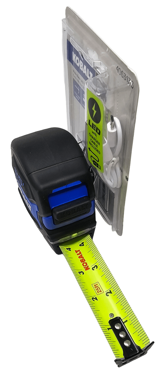 Kobalt 25ft Wide Blade LED Tape Measure