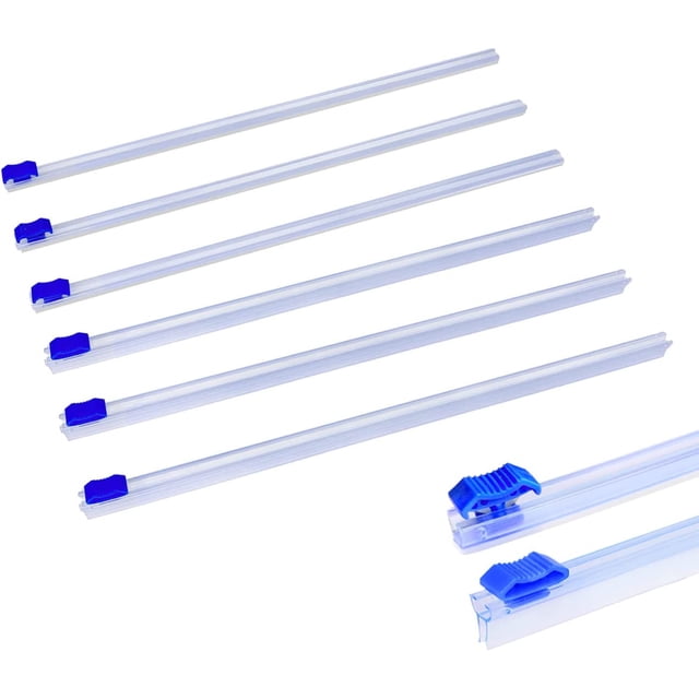 6 pcs Plastic Wrap, Aluminum Foil and Wax Paper Dispenser Cutter, Reusable Tin Foil & Cling Wrap & Parchment Paper Dispe