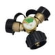thumbnail image 2 of Divisor de propano Colamx de 2 vías con válvula de cierre Y conector rápido, 2 of 8
