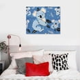 thumbnail image 5 of Orinice Koala Leaves Dots Fine Art Aesthetic Poster Print Wall Painting for Home Office Decor 20x16in, 5 of 6