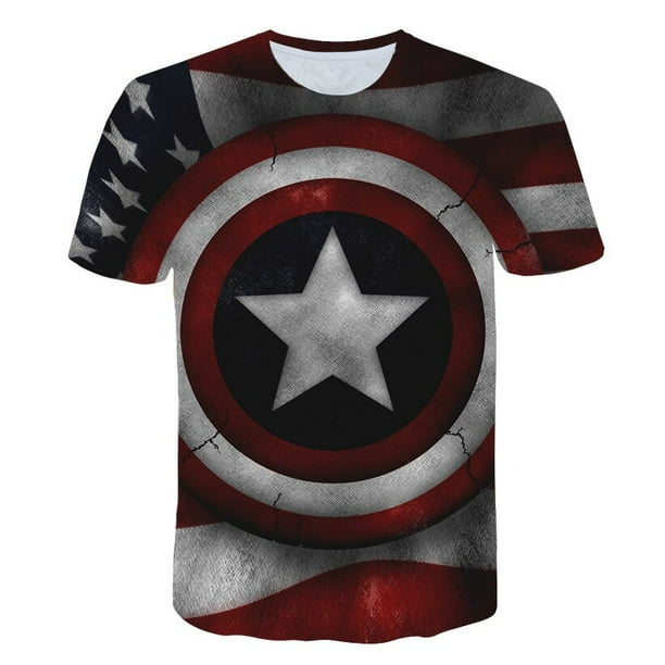Camisetas de hombre arana para ninos camisetas con estampado de dibujos animados de Marvel para ninas camisetas de Los Vengadores para ninos ropa de manga corta para verano trajes para ninos 13T