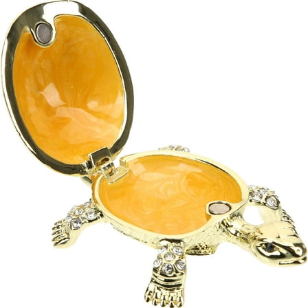 Baluue Decorative Jewelry Box Small Keepsake Box Golden 1Pcs