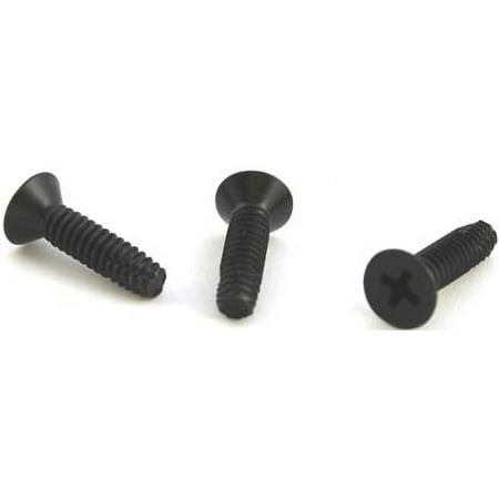 

10-32 x 1 Type F Thread Cutting Screws / Phillips / Flat Head / Steel / Black Oxide - 6000 Piece Carton