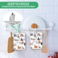 thumbnail image 4 of Yayeee Pot Holders Kitchen Heat Resistant with Pocket 7"x9.8" Cotton Oven Cooking Hot Pads, Beige Snow Houses, 4 of 7