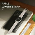 thumbnail image 3 of Luxury Watch Bands Compatible with for Apple Watch Band 38mm 40mm 41mm 42mm 44mm 45mm, Designer Retro Leather Band Strap Classic Ban (Gray,42mm 44mm 45mm 49mm), 3 of 7