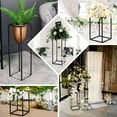 thumbnail image 5 of Efavormart 2 Pack - 16" Matte Black Wedding Flower Stand Metal Vase Column Stand - Geometric Centerpiece Vase for Wedding Party Dinner Centerpiece, Restaurant Hotel Decoration, 5 of 10