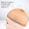 thumbnail image 4 of Wig Caps For Lace Front Wig, Stocking Wig Cap For Women, Bald Cap For Wigs, 12 Pack,Light Brown, 4 of 5