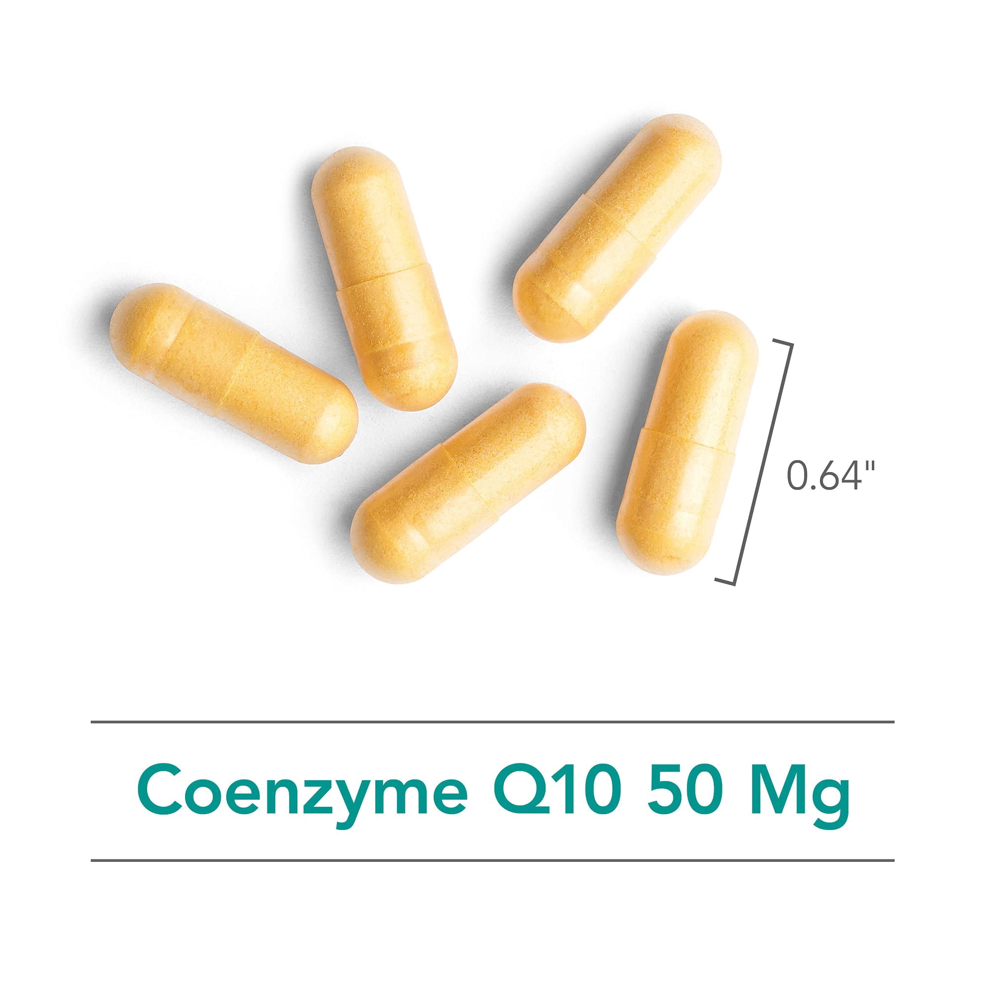 NutriCology Coenzyme Q10 - Delivers 50 mg CoQ10 with Vitamin C - Supports Cellular Energy Production, Antioxidant Activity & Heart Wellness - 37 Servings - 75 Vegetarian Capsules