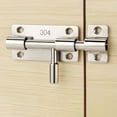 thumbnail image 3 of Heavy Duty Door Lock Small Solid Sliding Bolts Latches Hasp Stainless Steel Door Lock Buckle for Wood Fence Interior Door, 3 of 17
