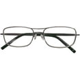 thumbnail image 2 of Dr. Dean Edell Premier Silver Metal Aviator with 3/4 Length Black Plastic Temple Tips and SH and DDE Case, +1.50, 2 of 8