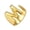 M, variant on Alphabet Ring 26 English Letter Ring Golden Adjustable Opening Ring Polished Alloy Lightweitght Finger Jewelry for Parties Dates And Daily Wear