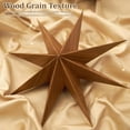 thumbnail image 3 of Faroles con forma de estrella de 8 puntas y 30 cm, SUNBEAUTY, papel de madera marrón, 3 of 7