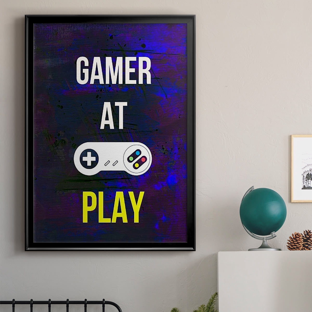 Gamer at Play VI Premium Framed Print, in Gold, Black, or Silver - Ready to Hang