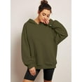 thumbnail image 3 of Womens Oversized Sweatshirts Pullover Hoodies Fleece Sweaters Long Sleeve With Pockets Winter Fall Outfits Y2k Clothes, 3 of 7