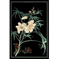 thumbnail image 2 of Vision Studio 23x32 Gold Ornate Wood Framed with Double Matting Museum Art Print Titled - Midnight Floral II, 2 of 4