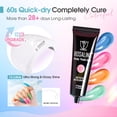 thumbnail image 4 of Kit de inicio en gel de uñas Poly ROSALIND con 14 colores y 75 accesorios, 4 of 9