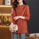 thumbnail image 3 of Suéter holgado nuevo de 2024 para mujer, estilo coreano, talla grande 5XL, otoño/invierno, camisa base de estilo largo, moda de marea superior, prendas de punto para mujer, 3 of 5