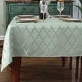 thumbnail image 2 of Jacquard Spring Sage Green Tablecloth, Flower Patterns Table Cloth Spill Proof Wrinkle Resistant Table Cover for Kitchen Dining Tabletop Decoration, 2 of 5