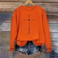 thumbnail image 3 of Yuyuzo Chandails en Molleton pour Femmes Décontractés Saint-Valentin Manches Longues Col Rond Ample Ajusté Mince Chandail Tops, 3 of 5