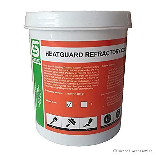 store 5 lbs. refractory coating heatguard for ceramic fiber insulation
