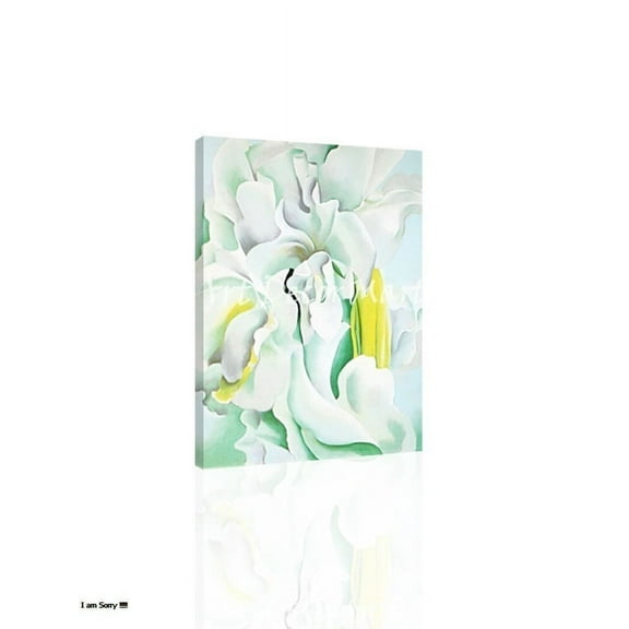 White Sweet Peas-O'Keeffe - CANVAS OR FINE PRINT WALL ART