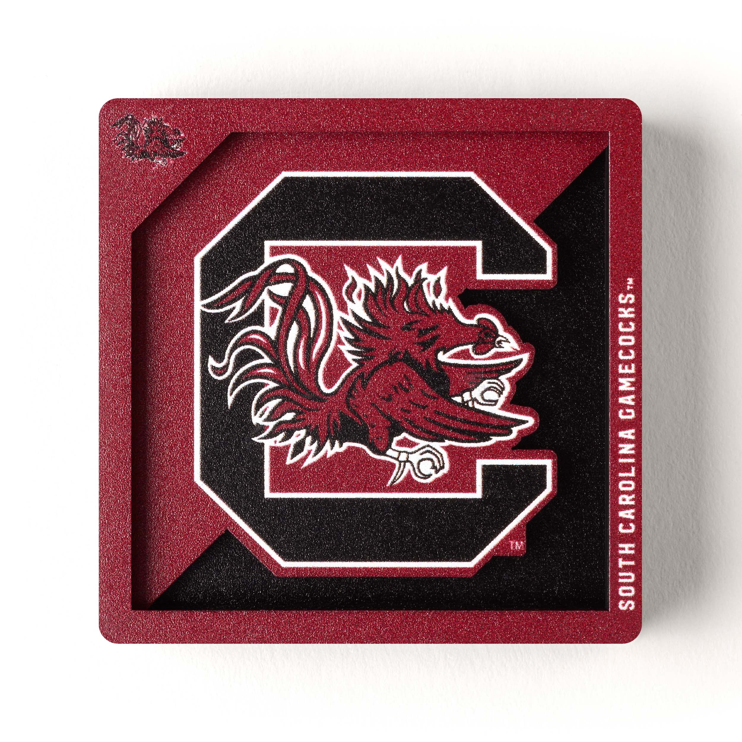 YouTheFan NCAA South Carolina Gamecocks 3D Logo Series Magnet