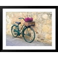 thumbnail image 2 of Art.com Italy, Tuscany, Monticchiello. Bicycle with bright pink heather in the basket. Photographic Print by Julie Eggers, Black Frame Wall Art, 40" x 32", 2 of 5
