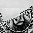 thumbnail image 4 of Ambesonne Rustic Fleece Throw Blanket Southwestern Cow Sketch Art 50"x70" Charcoal Grey and White, 4 of 5