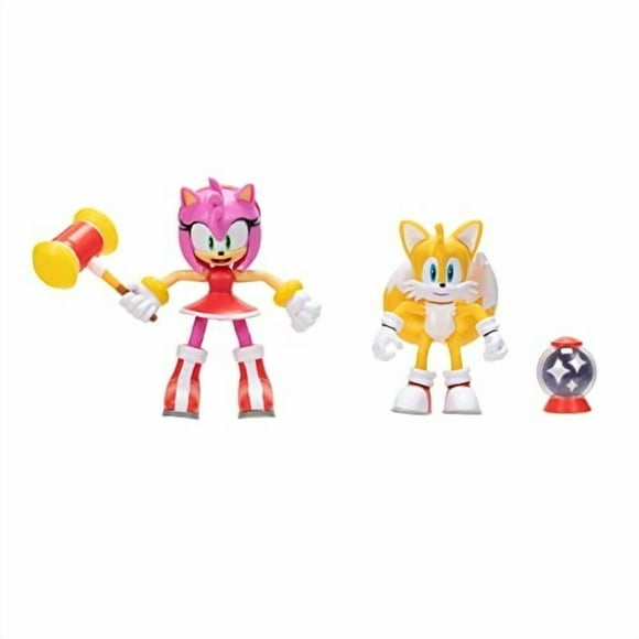 Figura de acción Sonic The Hedgehog paquete de 2 Tails & Amy