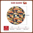 thumbnail image 2 of Sikiie fall Pumpkin Daisy Christmas Tree Skirt, Christmas Tree Decorations, Christmas Decor, Tree Mat Decoration(30-48IN)-48", 2 of 6