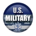 thumbnail image 1 of Beistle BT084 2 in. U.S. Military Button, Blue, 1 of 1