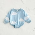 thumbnail image 2 of QNANSPI Girls Long Sleeve Onesies,Toddler Printed Fall Bodysuit,Snap Front Bodysuit Long Sleeve Romper with Applique Detail Comfortable Round Neck Newborn Infant Outfit, 2 of 4